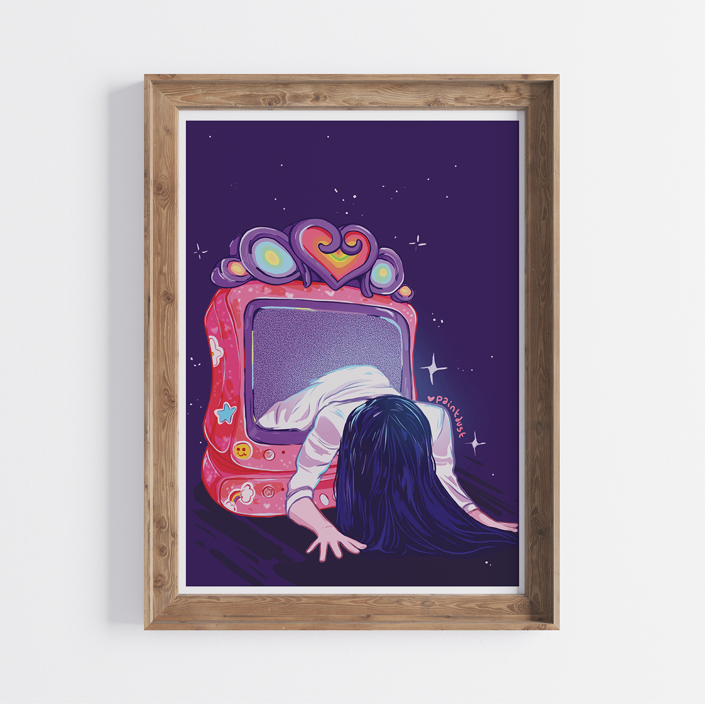Haunted Television 5x7 Art Print