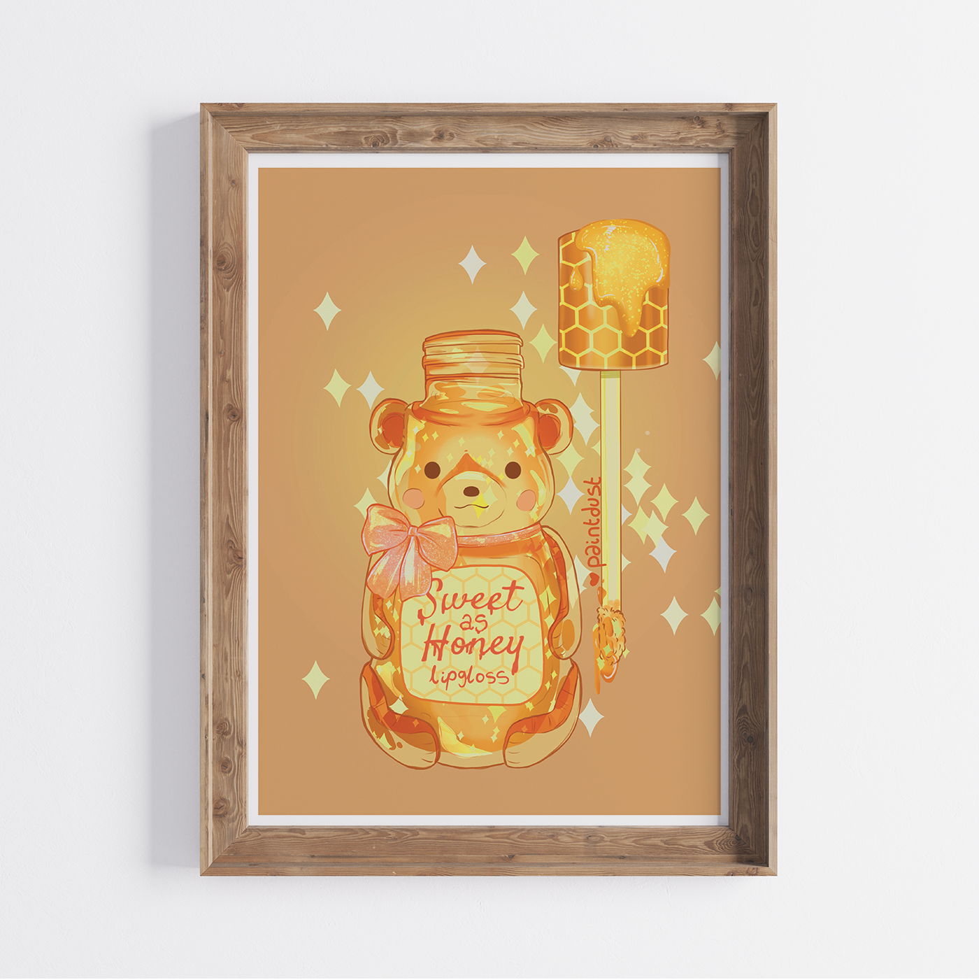 Bear Lipgloss 5x7 Art Print
