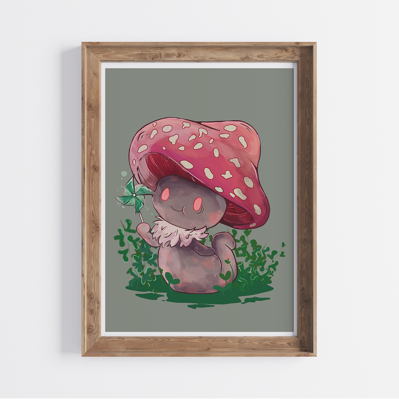 Mildred the Mushie Art Print