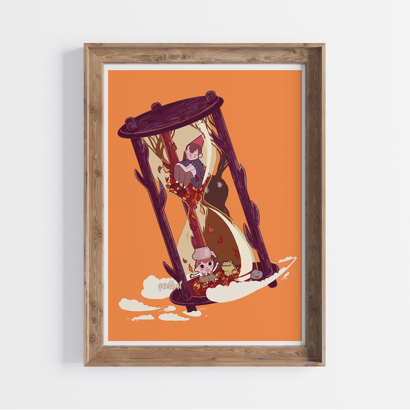 Over The Garden Hourglass 5x7 Art Print