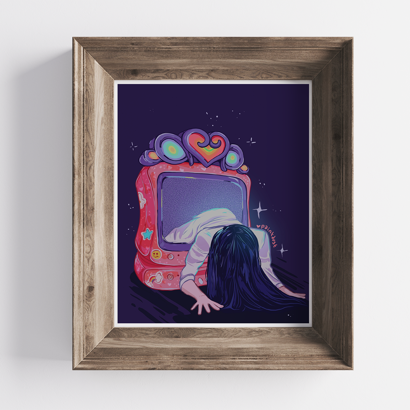 Haunted Television 8x10 Art Print