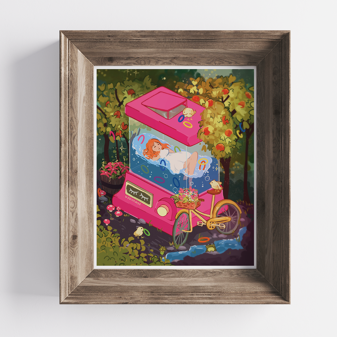 Relaxing Rings 8x10 Art Print