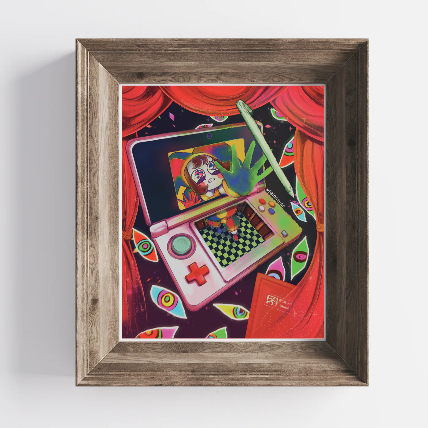 Trapped Pomni 8x10 Art Print