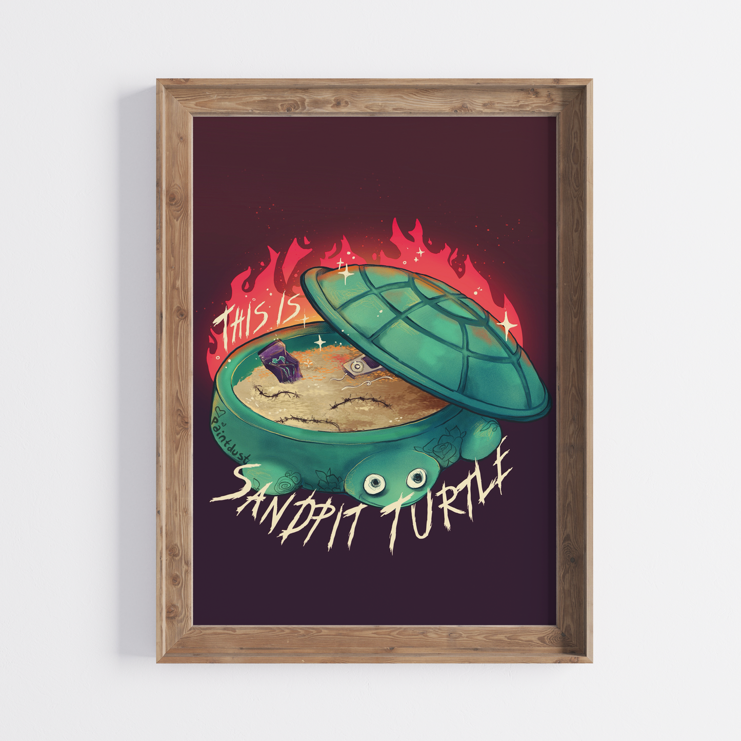 Sand Pit Turtle 5x7 Art Print