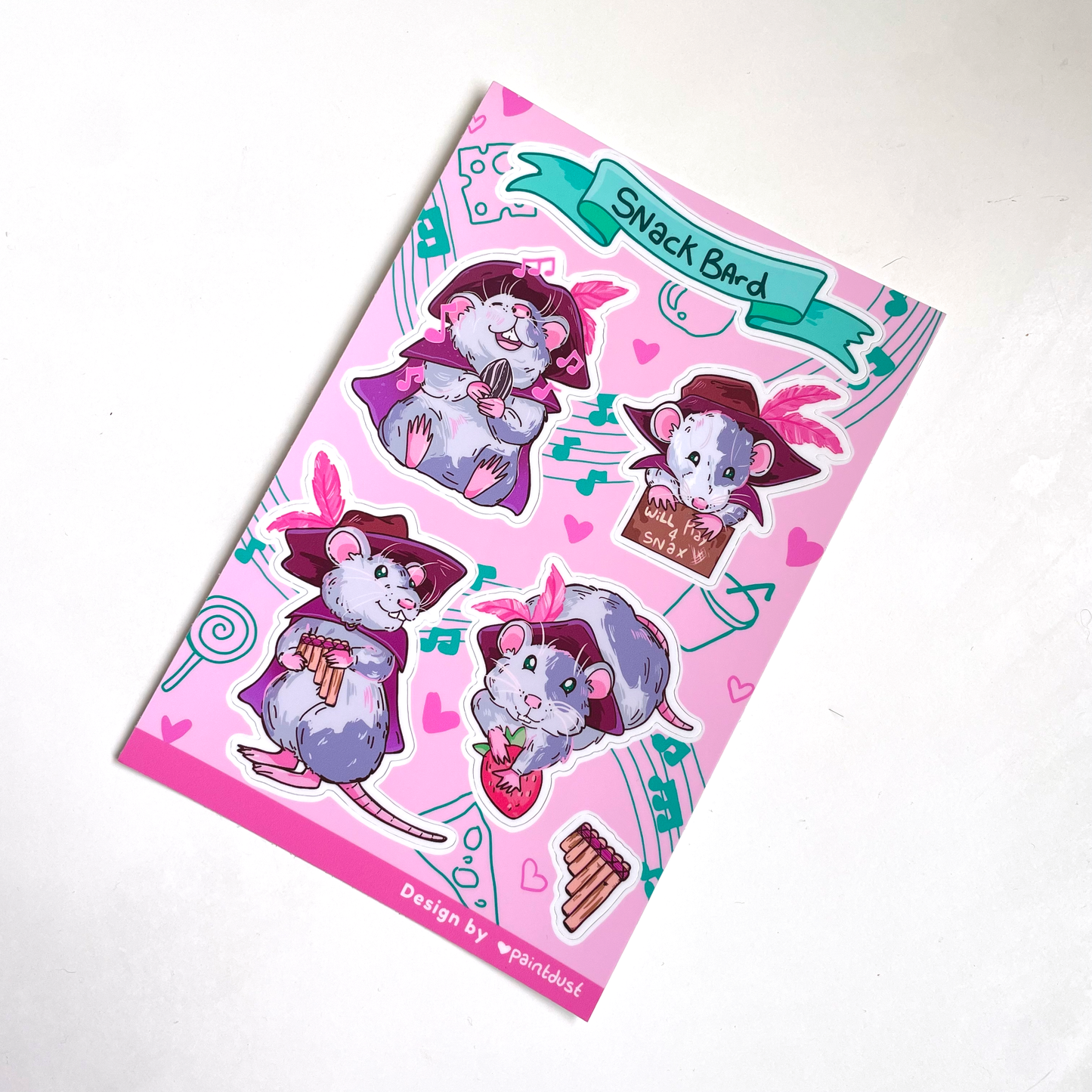 Snack Bard Sticker Sheet