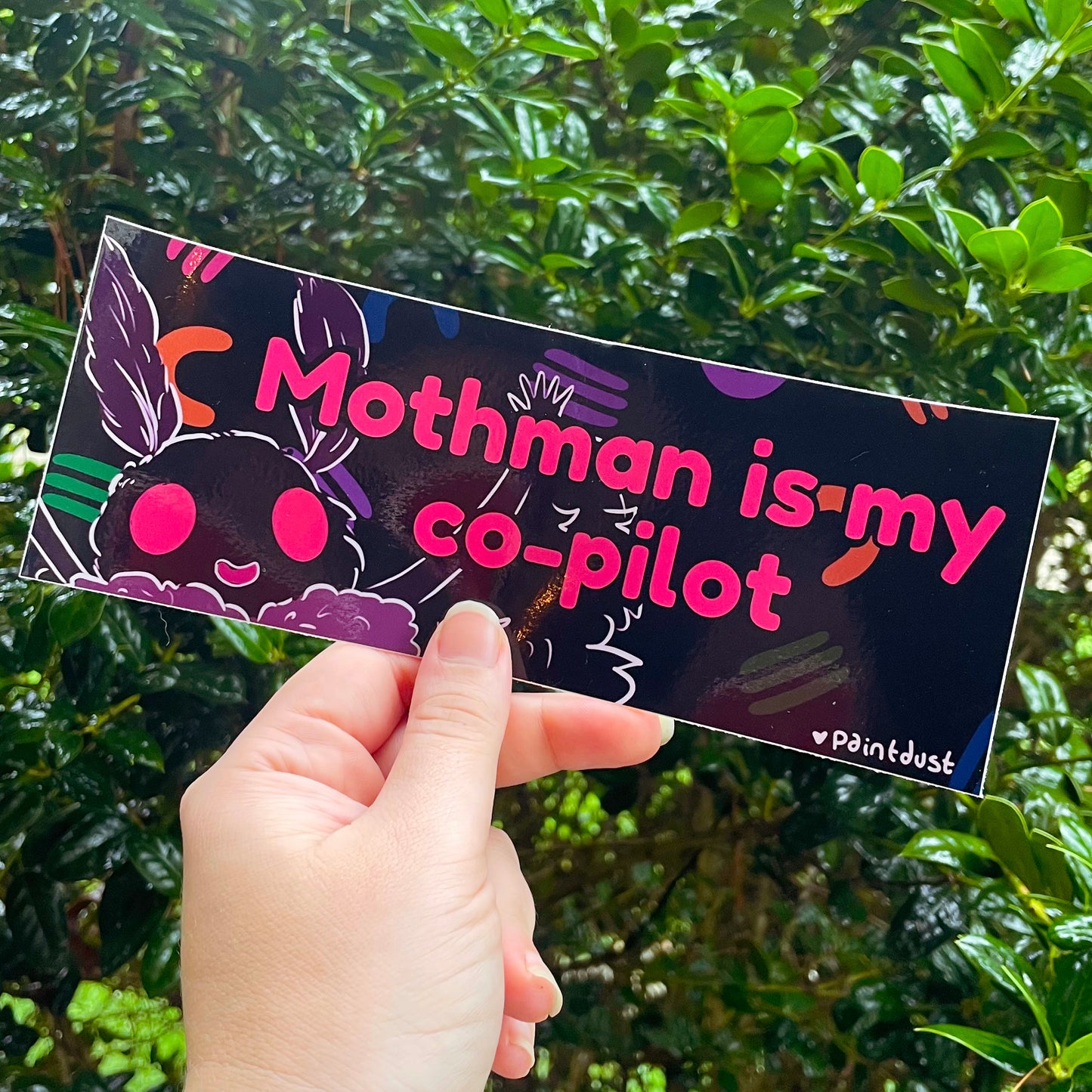Mothman Co-pilot Bumper Sticker
