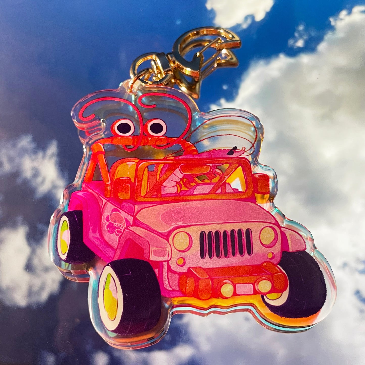 Shrimp Jeep Charm