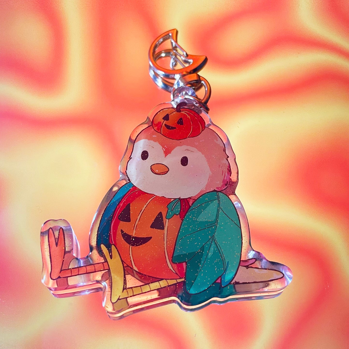 Pumpkin Bird Charm