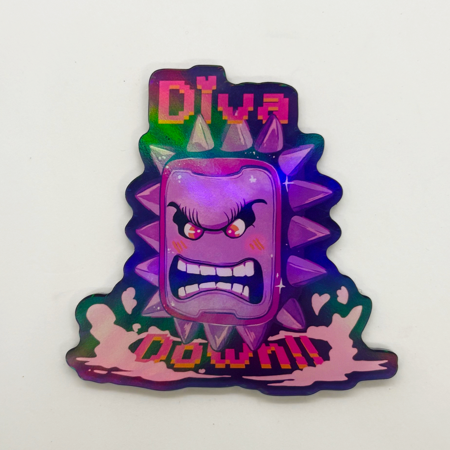 Diva Down Acrylic Magnet