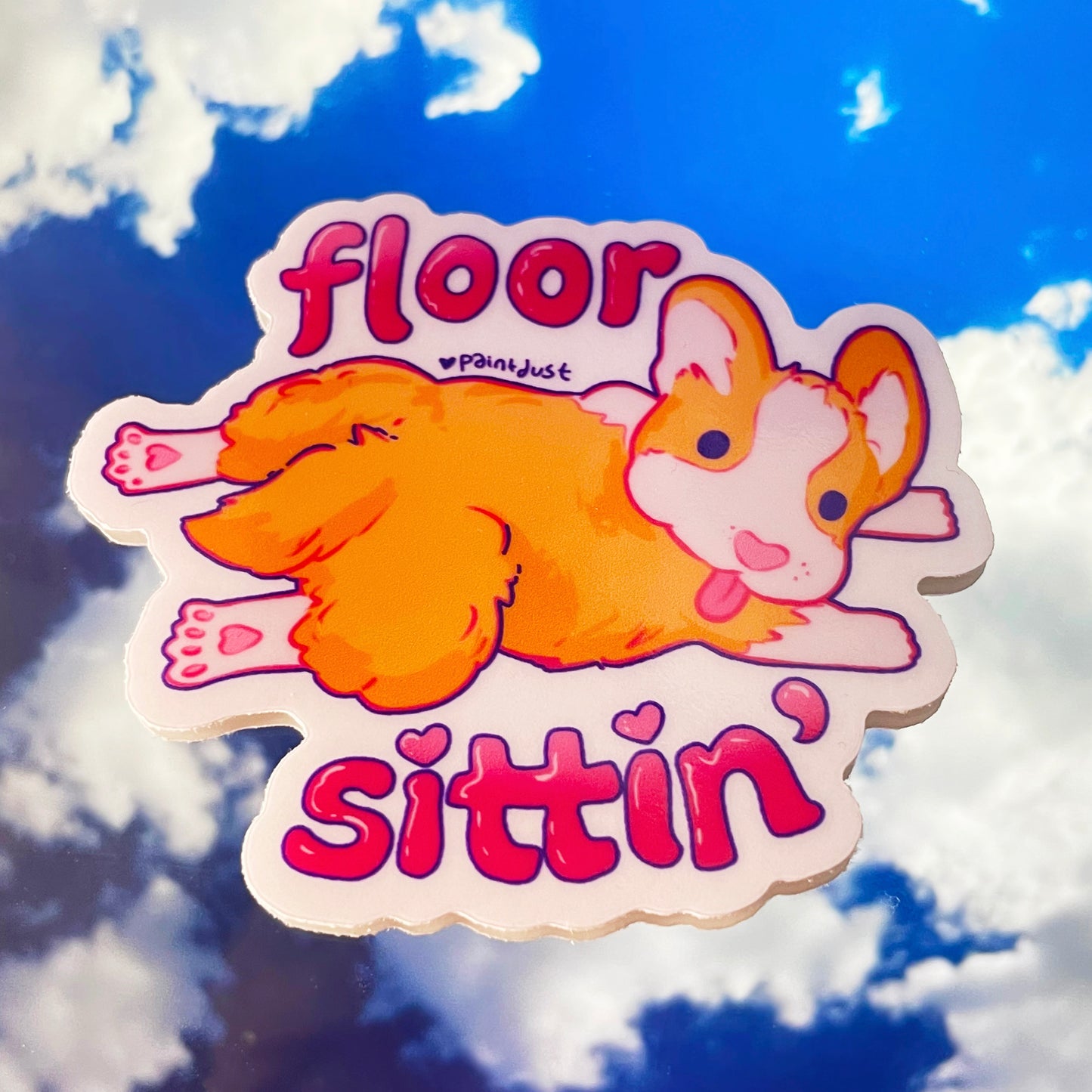 Floor Sits Sticker