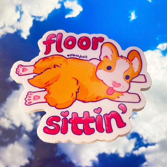 Floor Sits Sticker