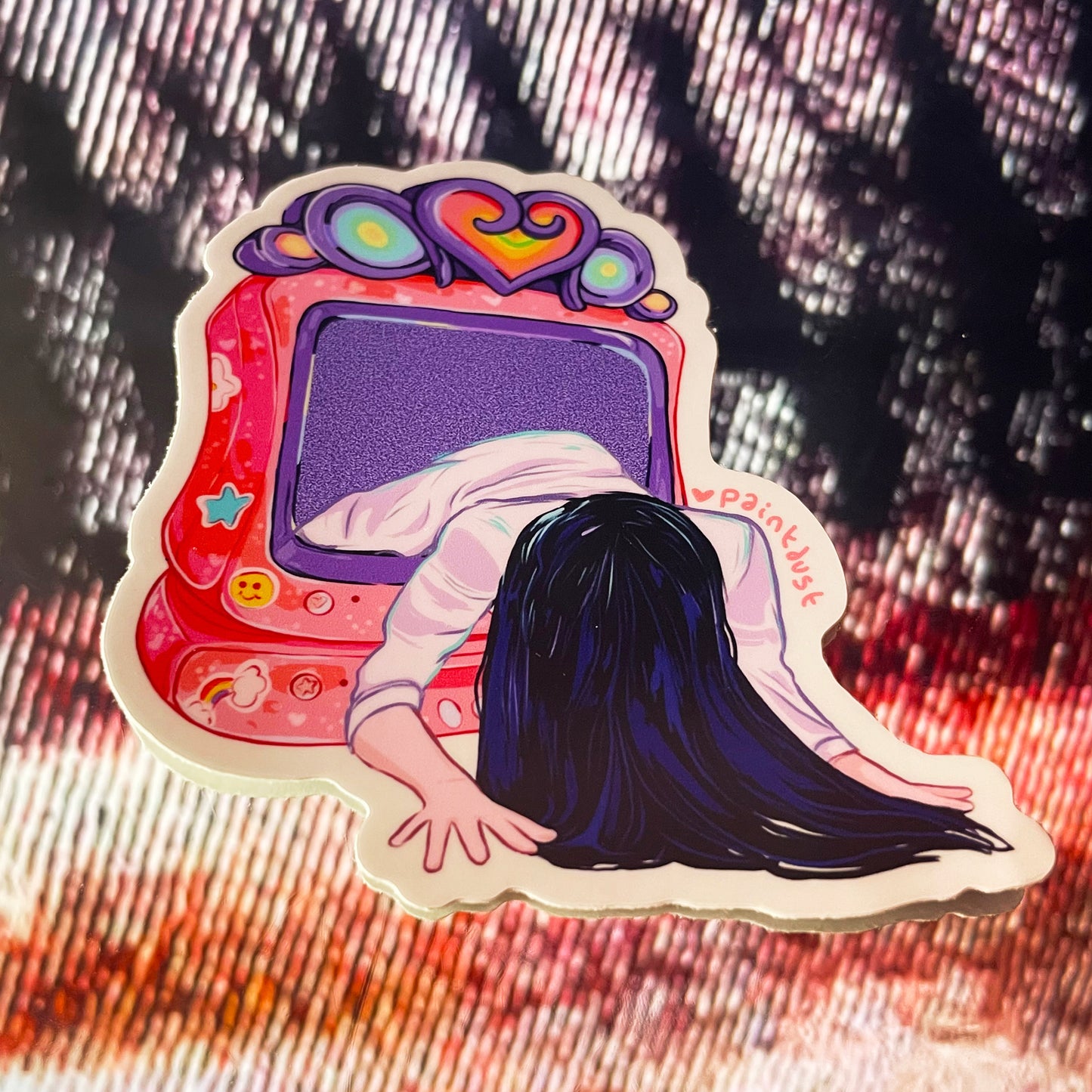 Haunted Television Sticker