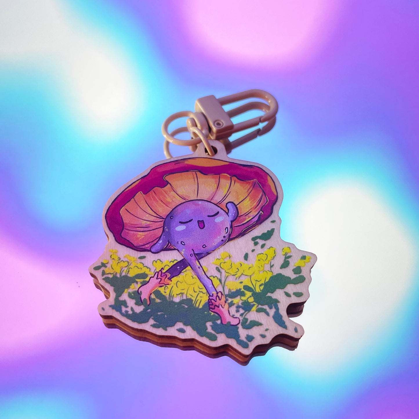 Beatrice the Mushie - Wood Charm
