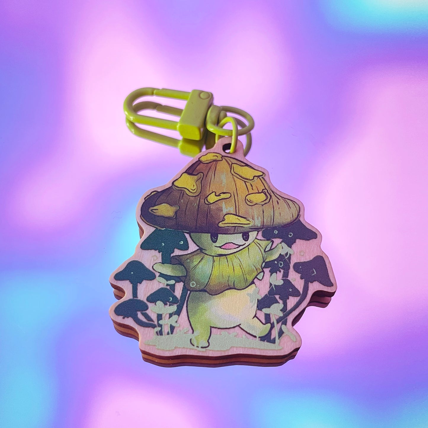 Bobus the Mushie - Wood Charm