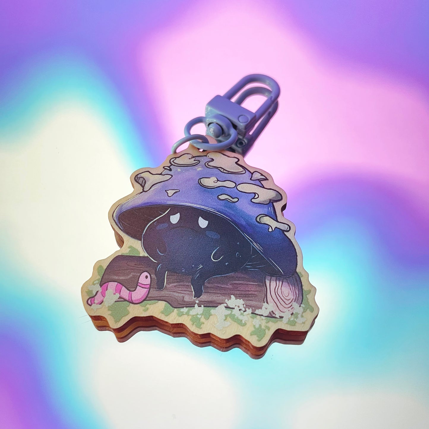 Glum the Mushie - Wood Charm