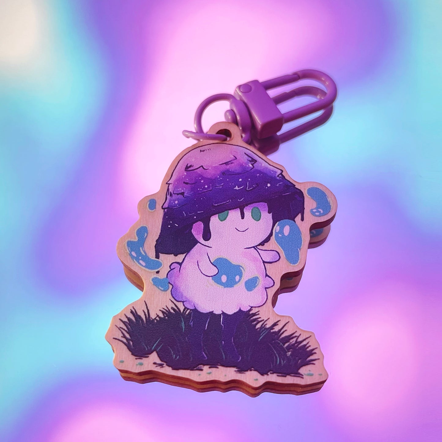 Ingly the Mushie - Wood Charm