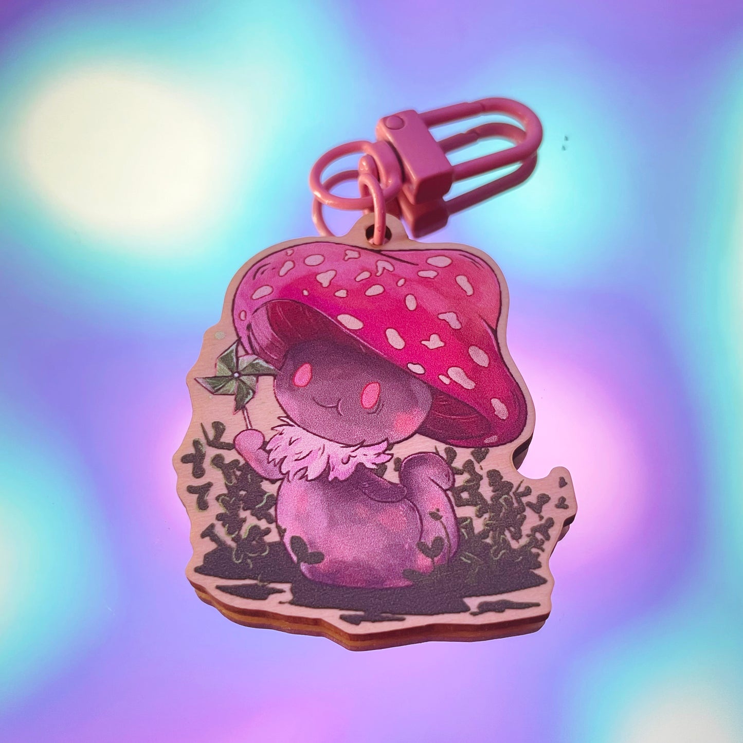 Mildred the Mushie - Wood Charm