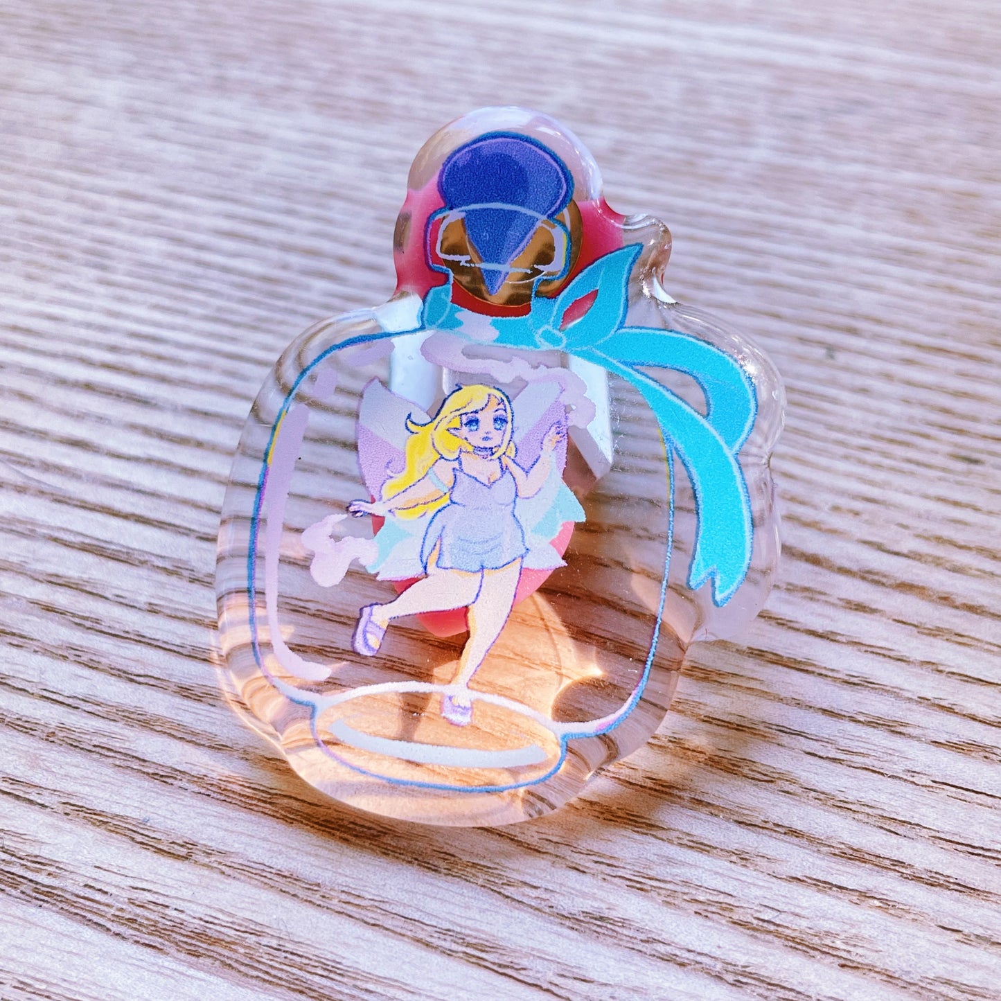 Air Faerie Bottle Acrylic Pin