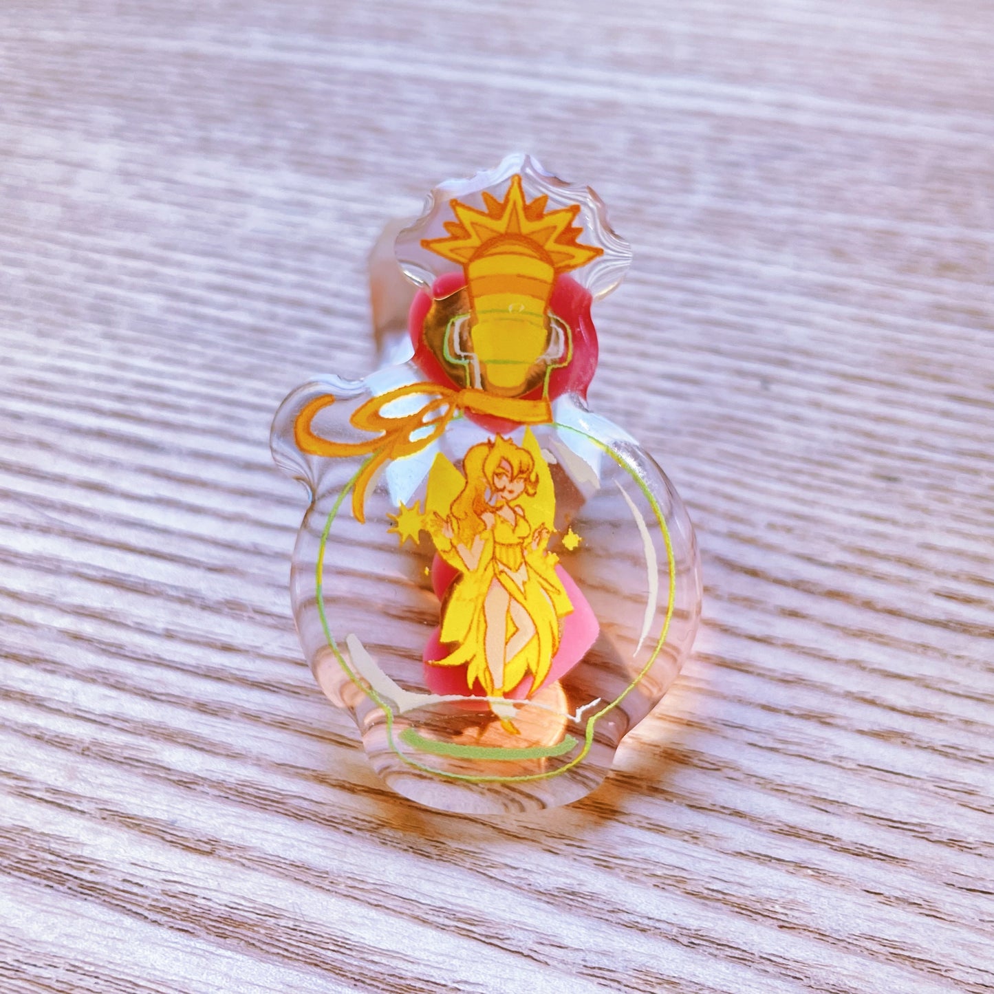 Light Faerie Bottle Acrylic Pin