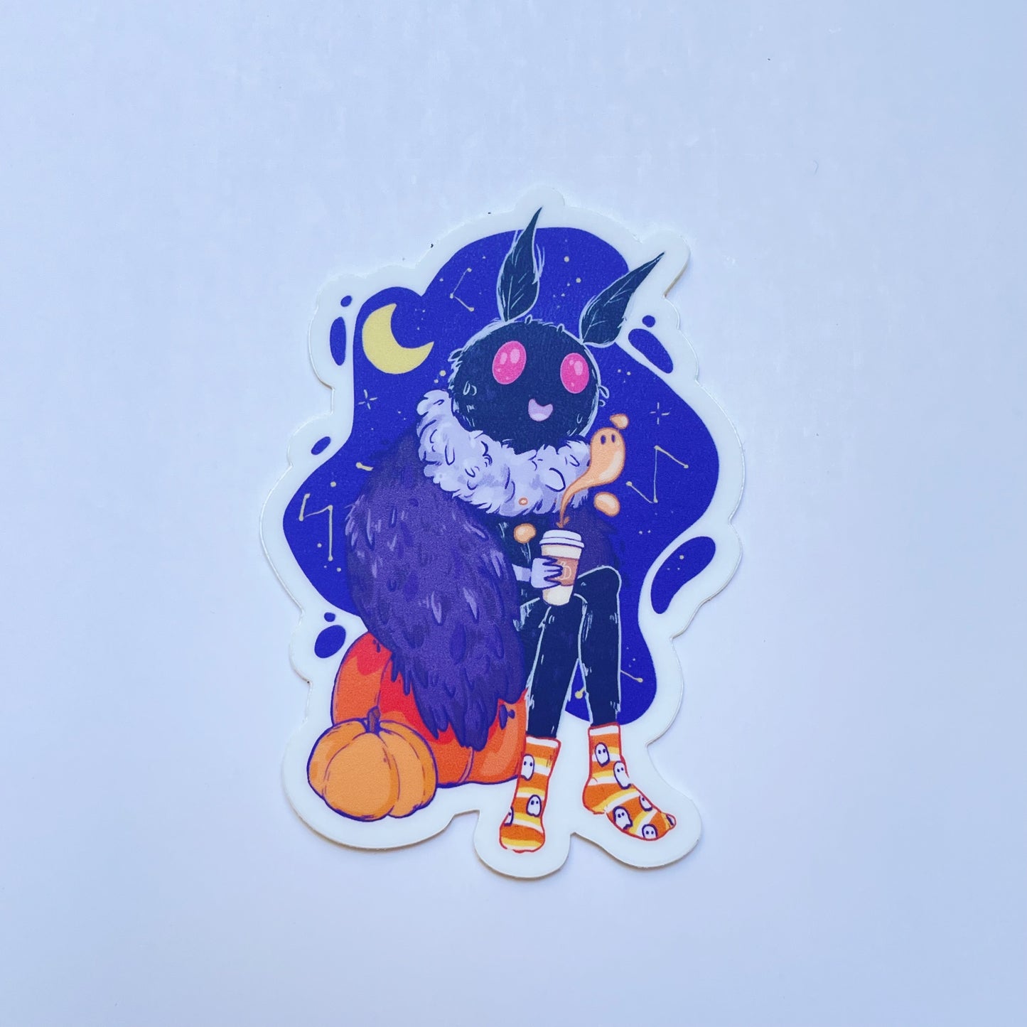 Cozy Mothman Sticker