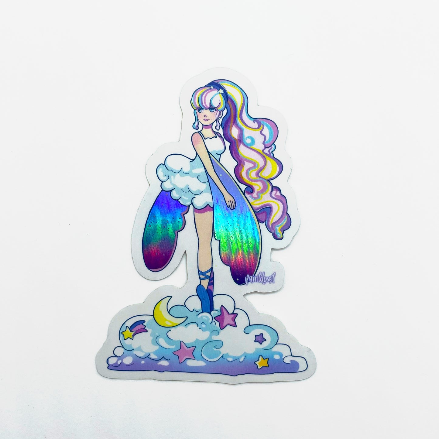Holographic 90s Skydancer Sticker