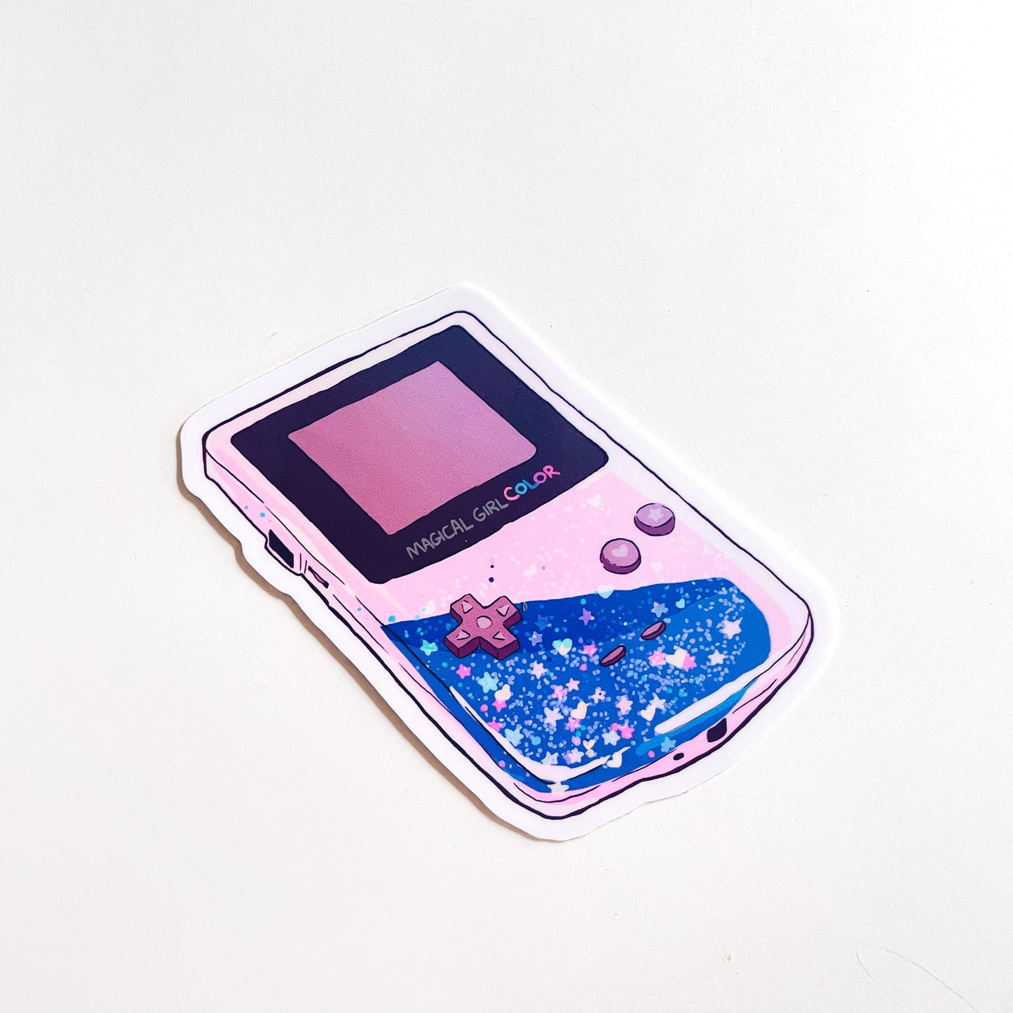 90s Nostalgia Glitter Gameboy Sticker