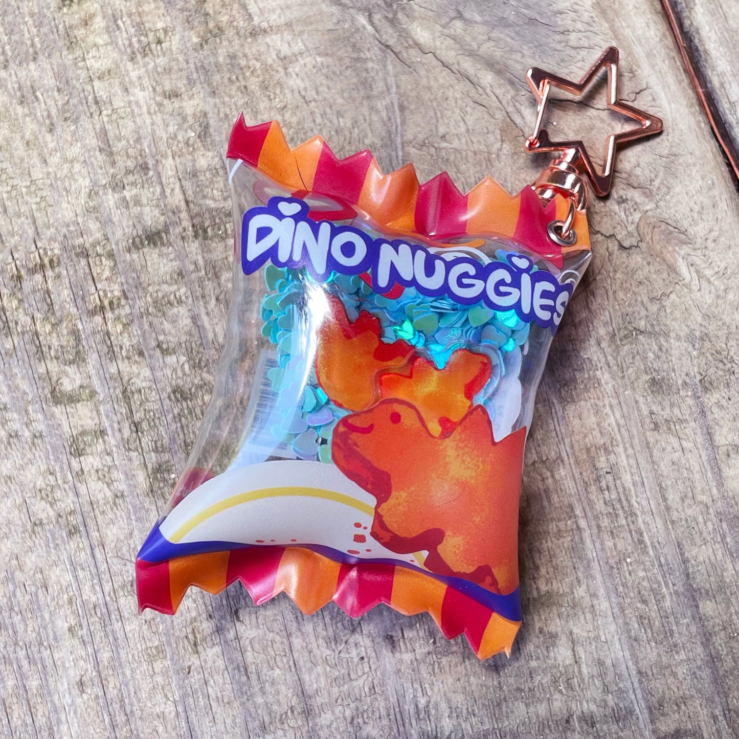 Dino Nuggies Shaker Bag Charm