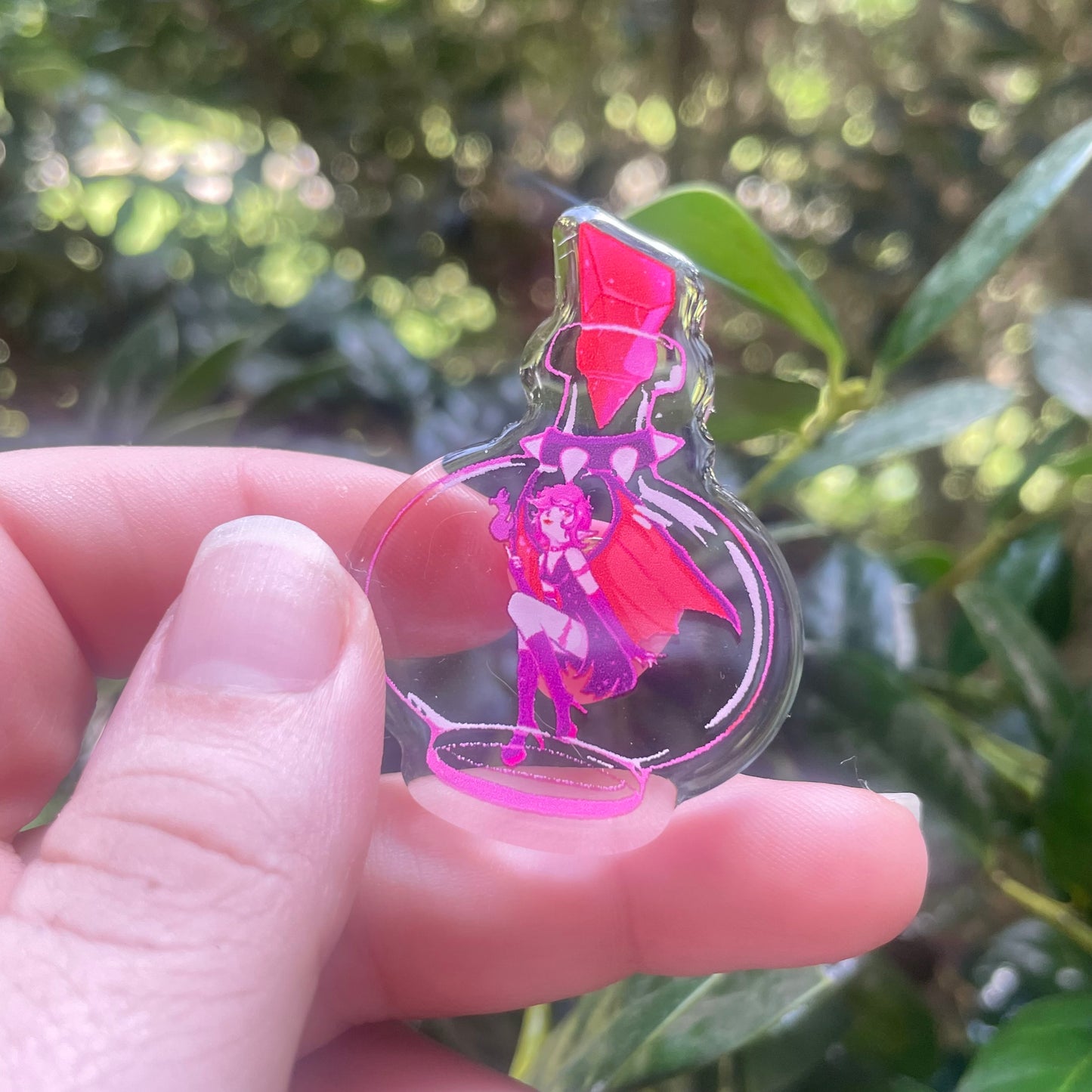 Dark Faerie Bottle Acrylic Pin