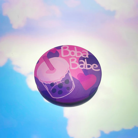 Boba Babe Pinback Button