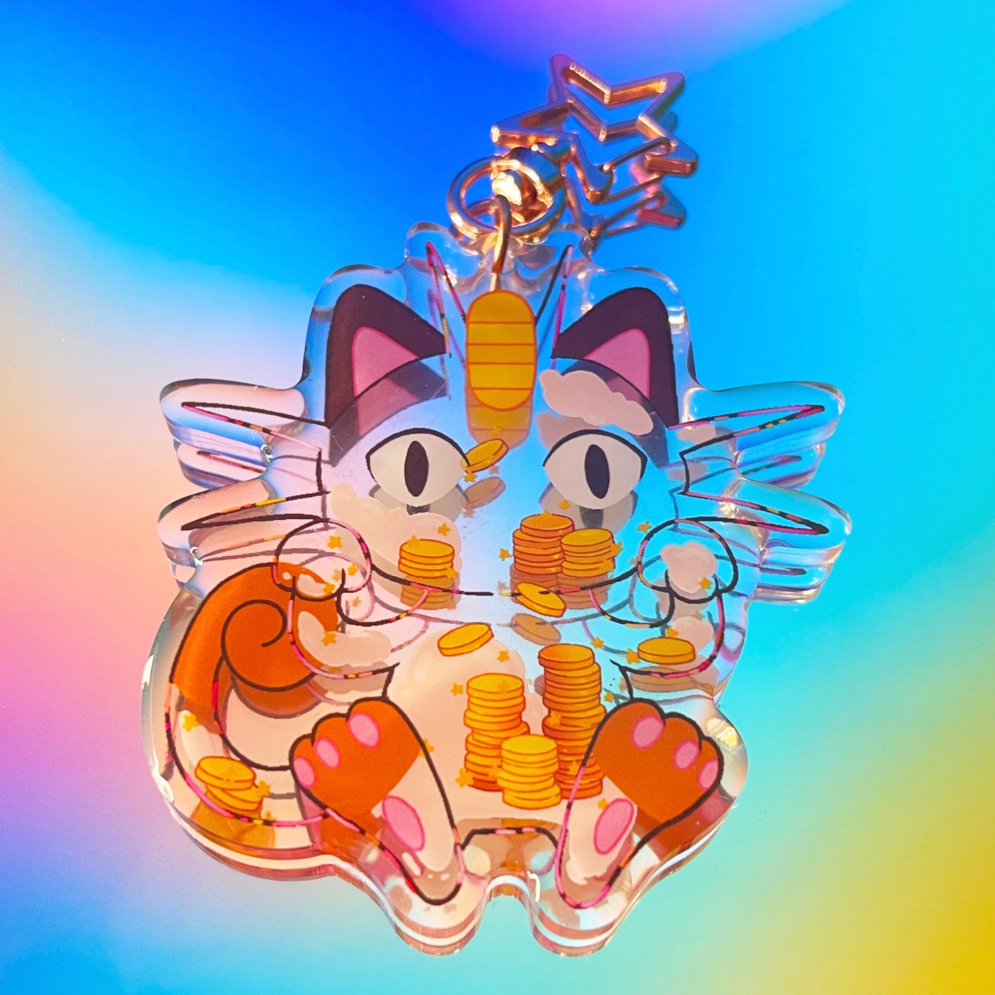 Coin Cat Charm