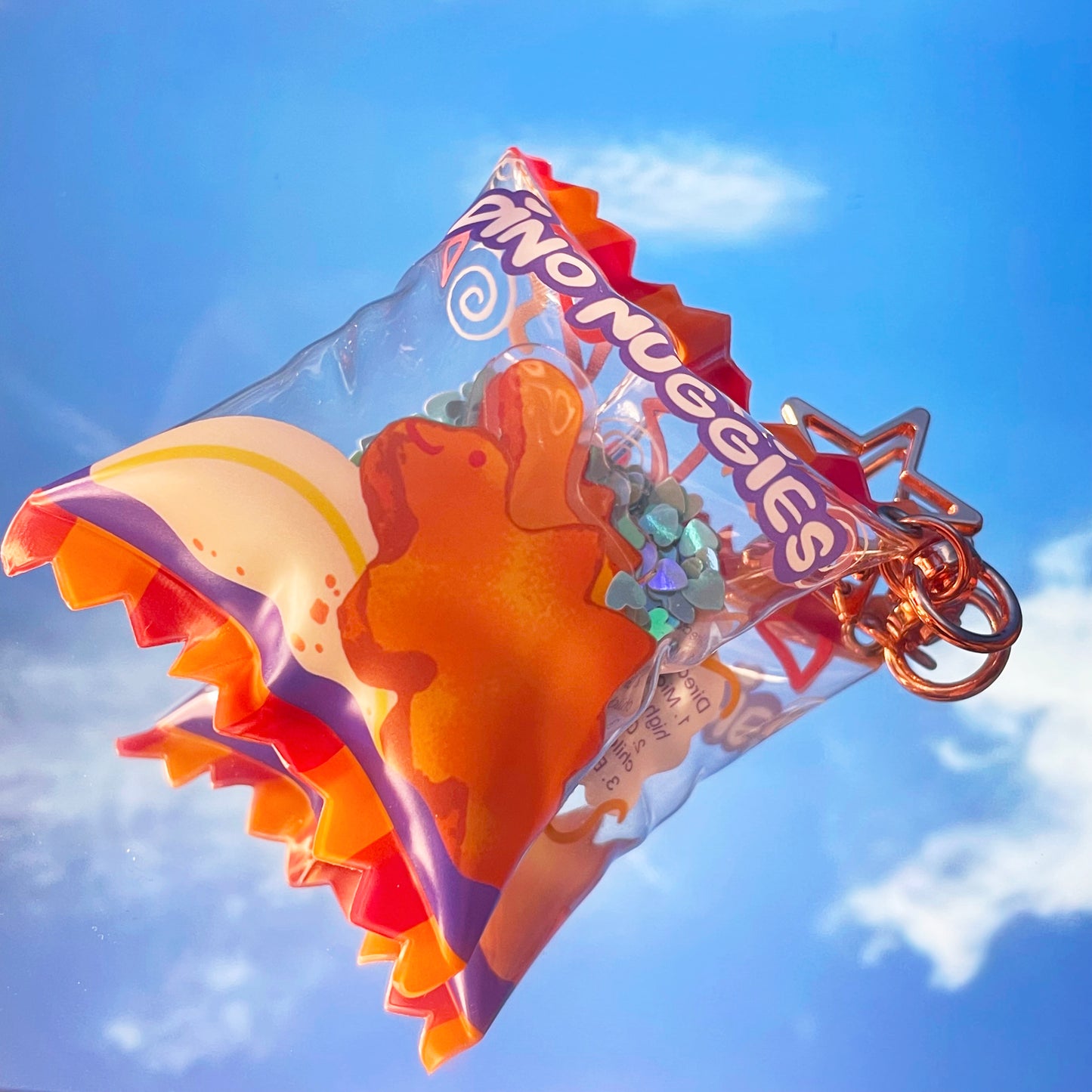Dino Nuggies Shaker Bag Charm