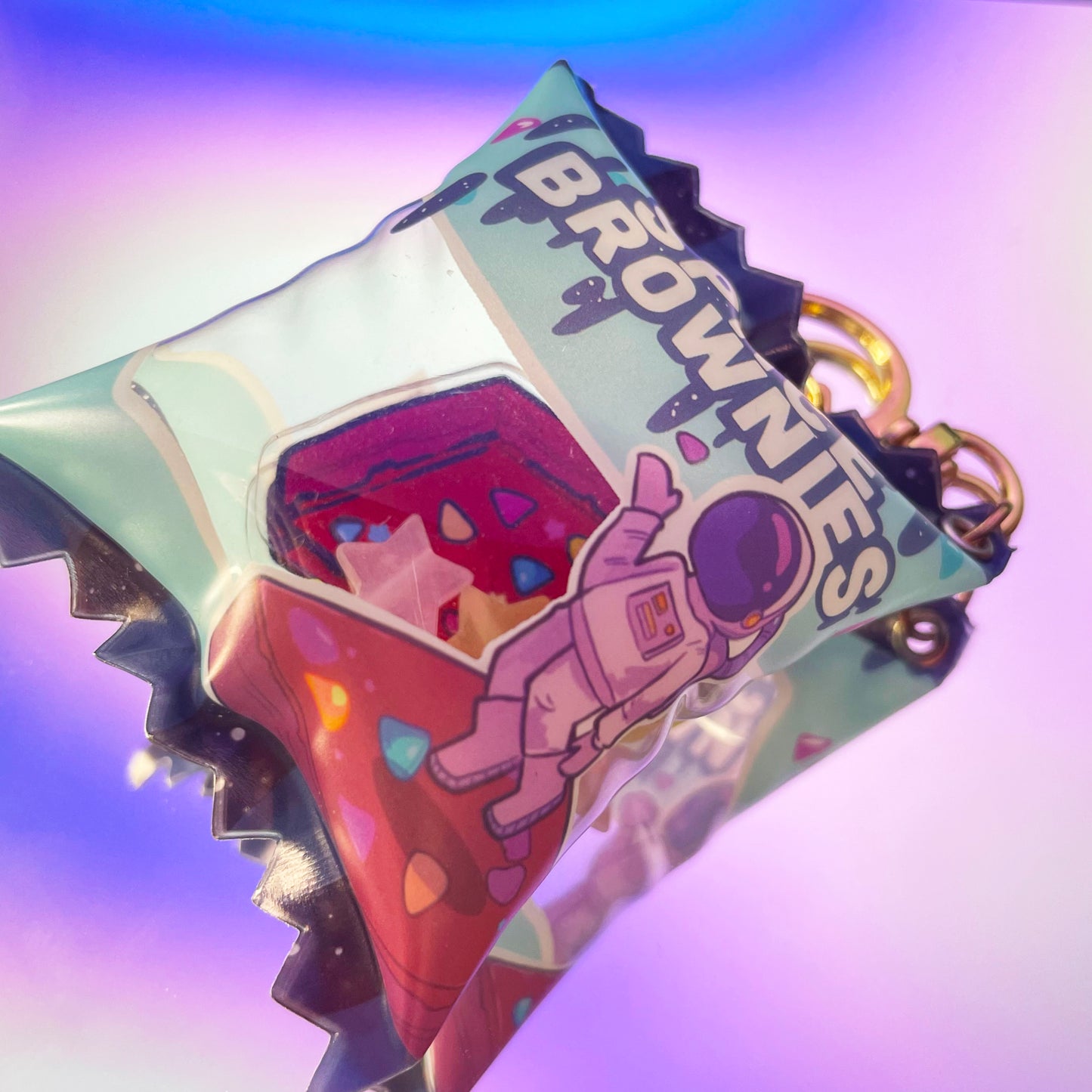Space Brownies Shaker Bag Charm