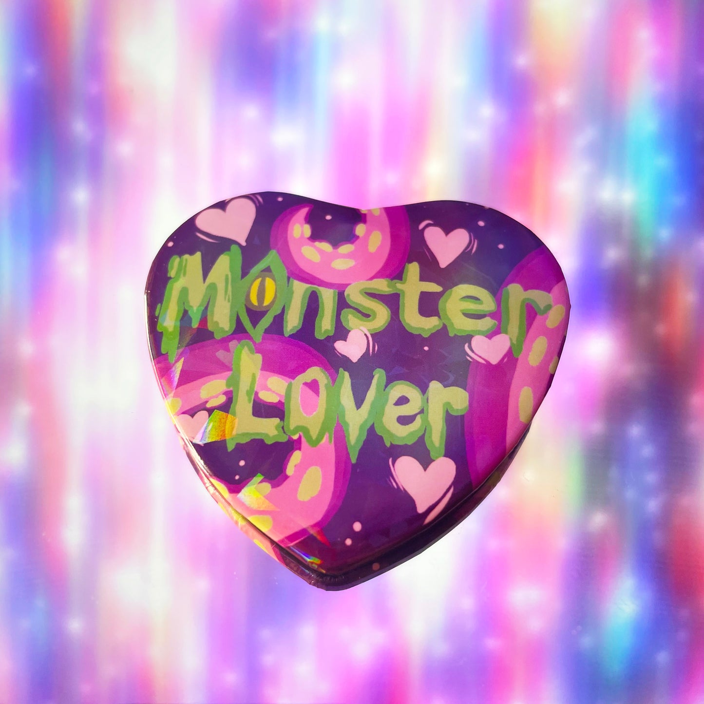 Monster Lover Heart Button