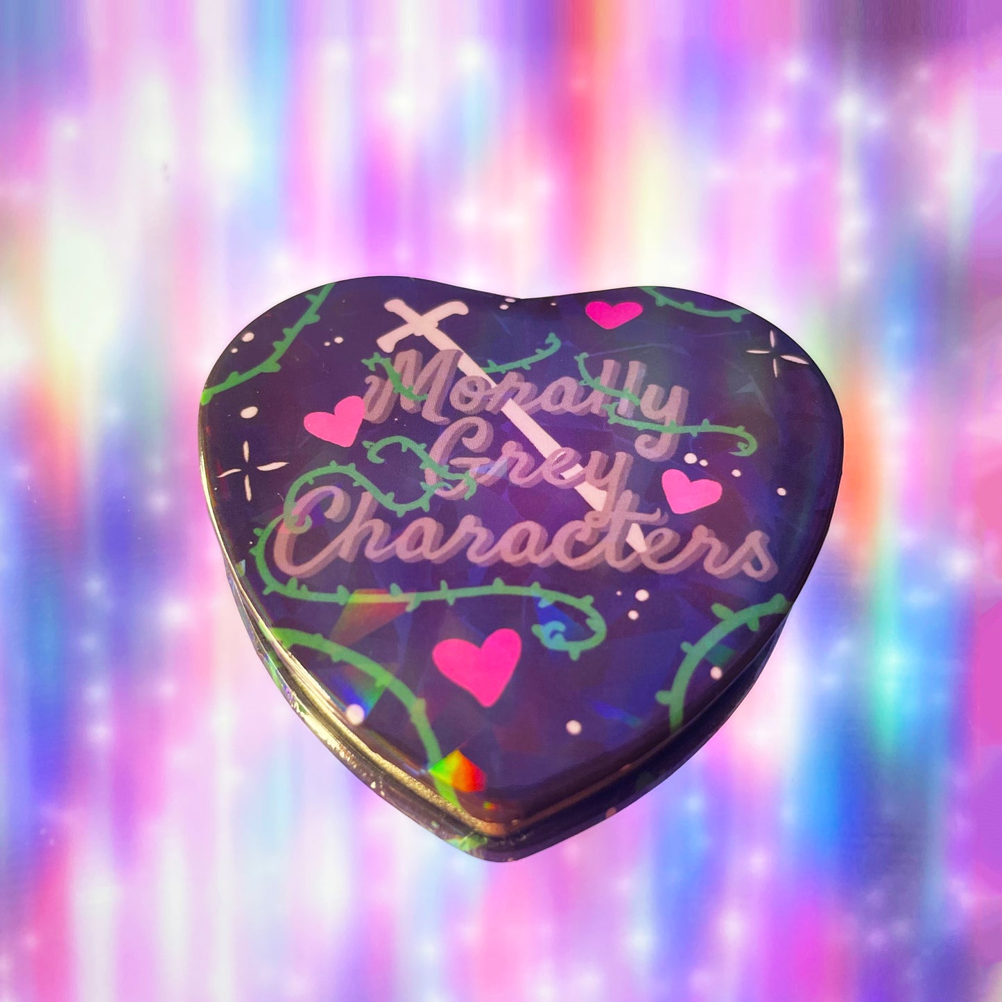 Morally Grey Characters Heart Button
