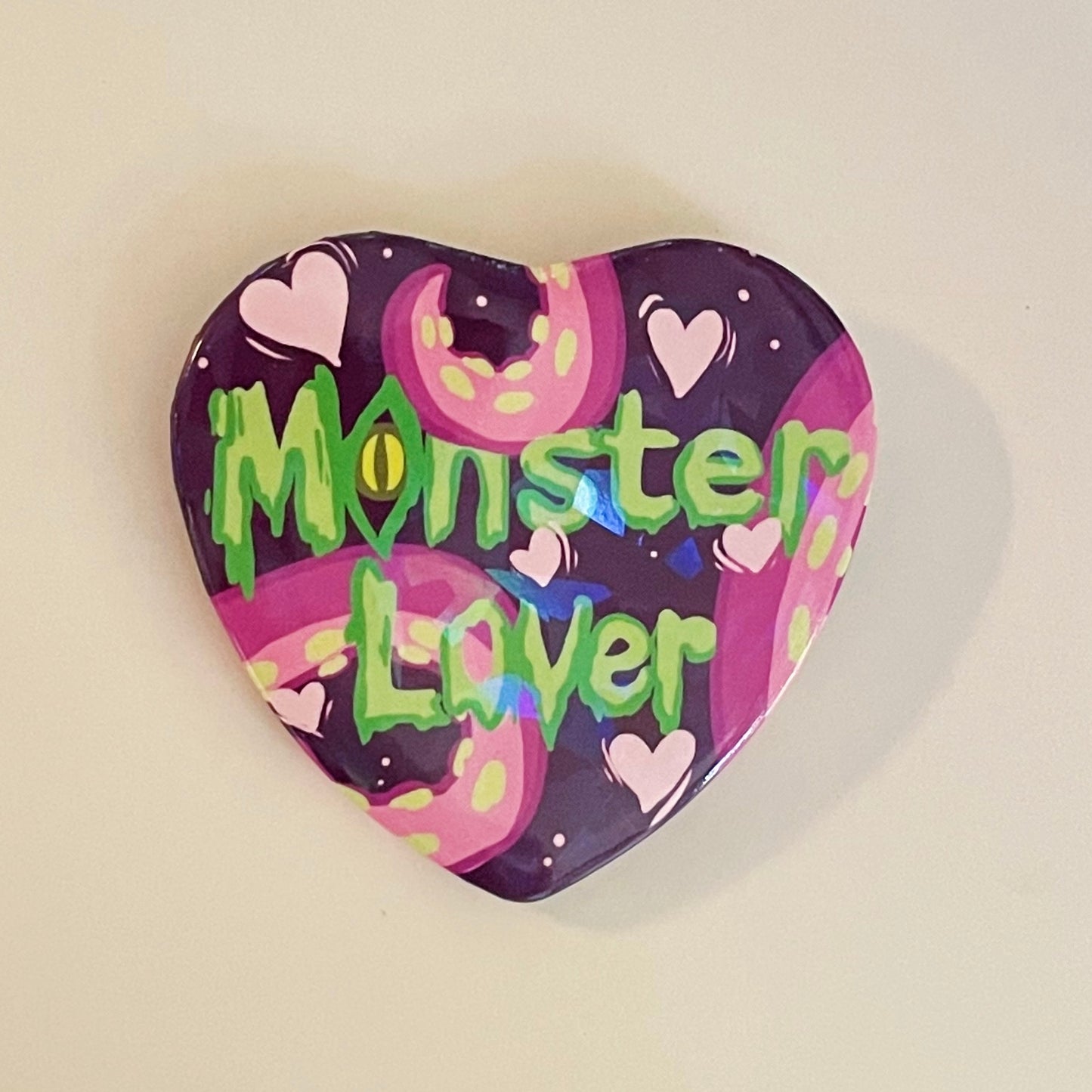 Monster Lover Heart Button