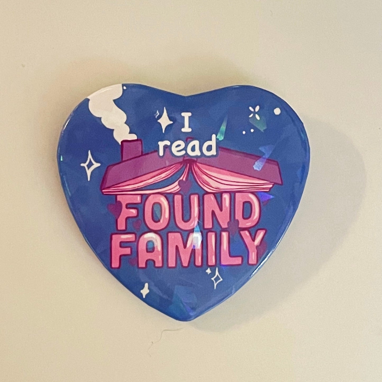 Found Family Heart Button