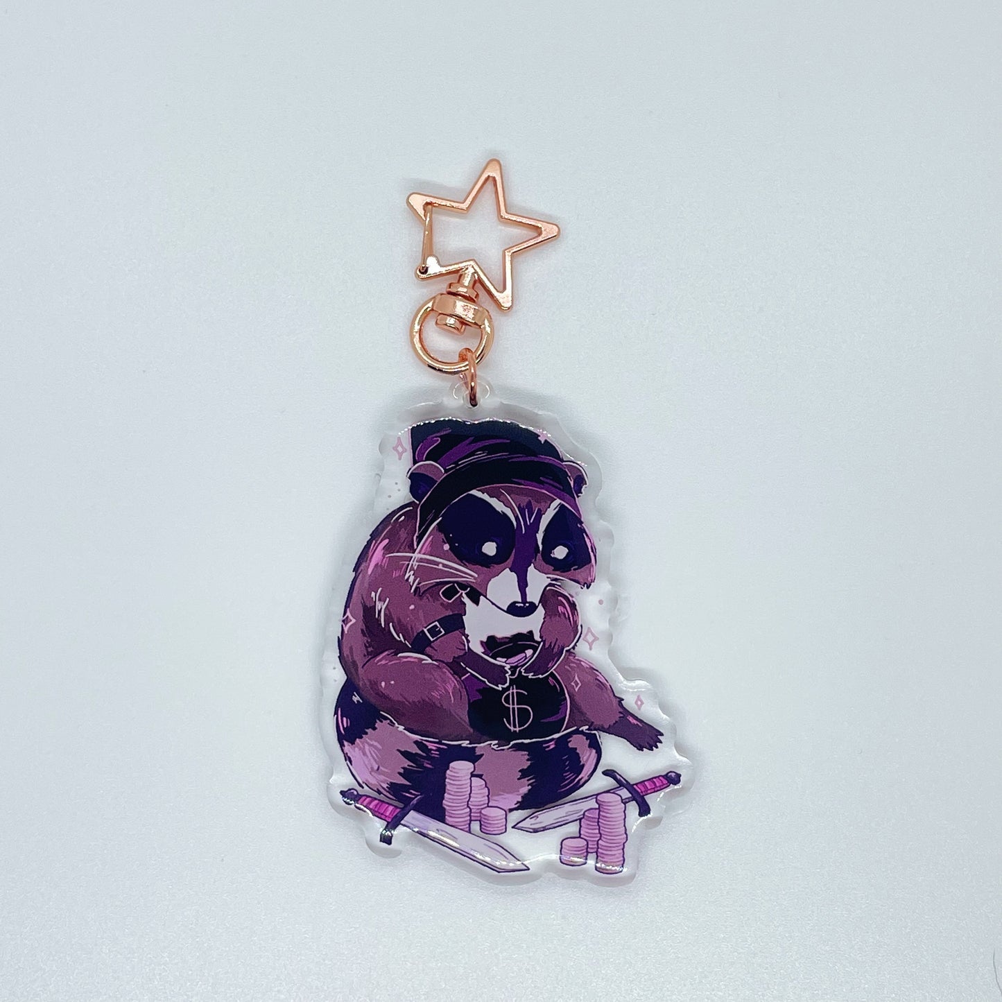 Dumpster Rogue Raccoon Charm