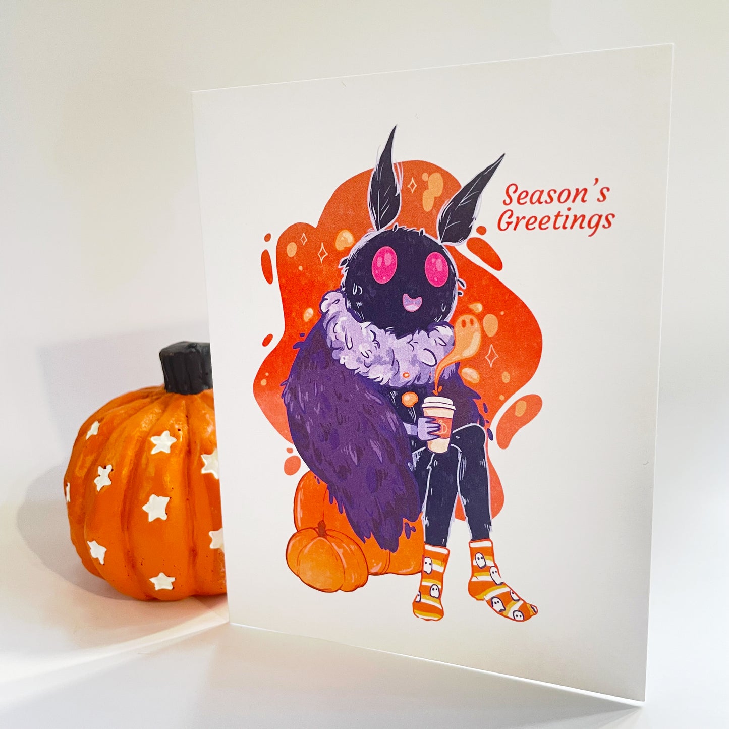 Cozy Mothman Greeting Card