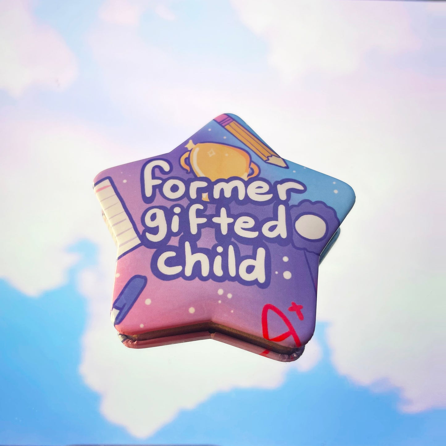 Former Gifted Child Star Button