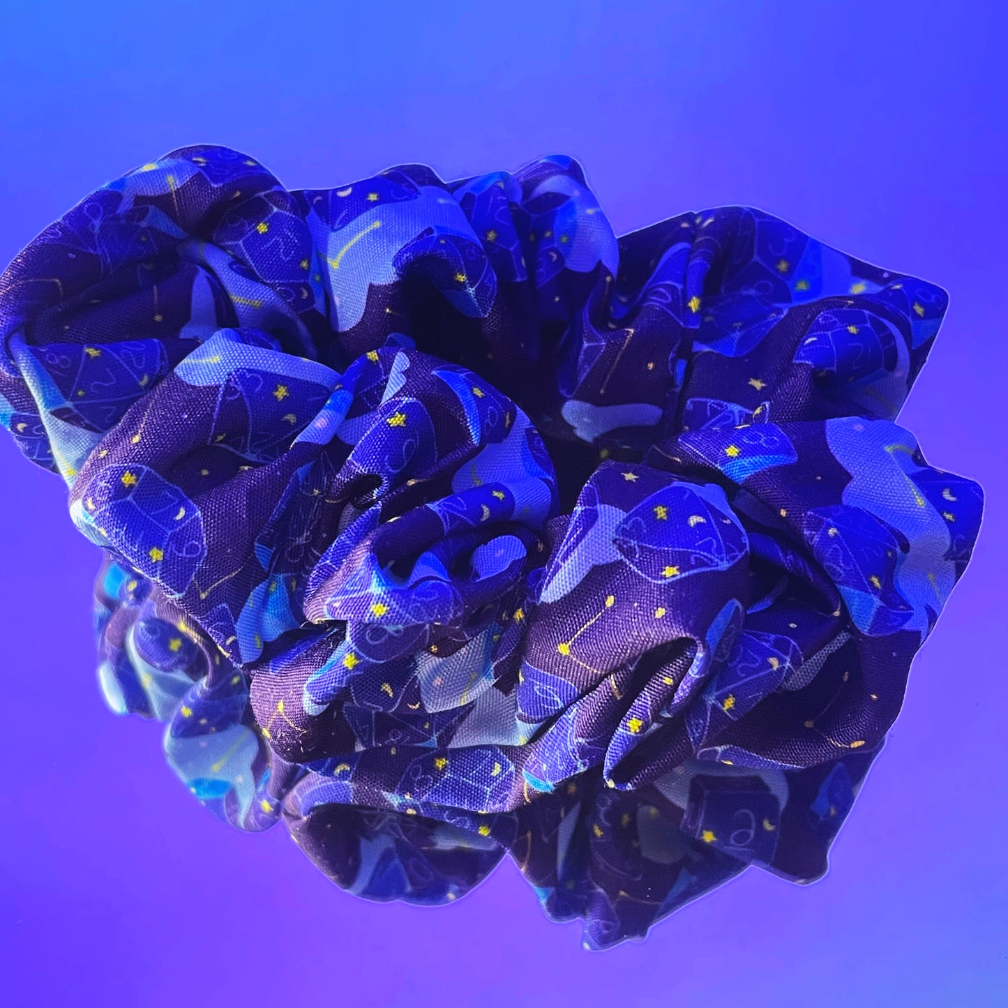 Scrunchie - Blue Gaming Dice