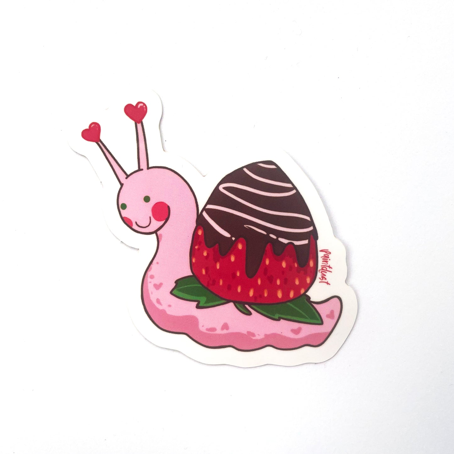 Choco Strawberry Snail Sticker