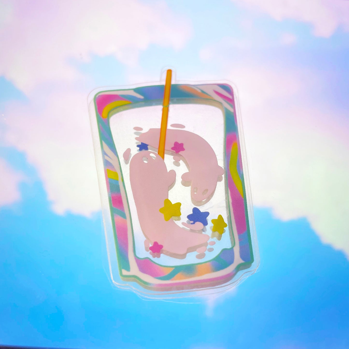 Ghost Pouch Clear Sticker