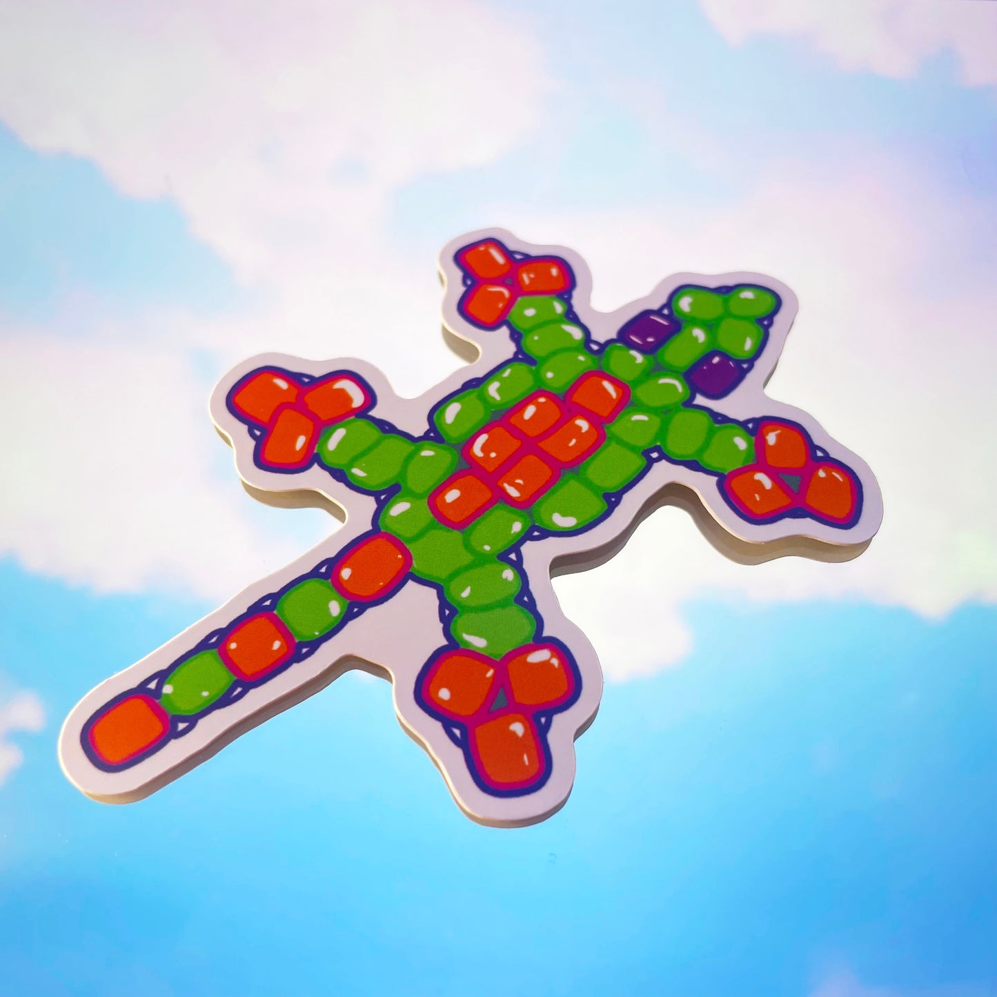 Bead Lizard Sticker