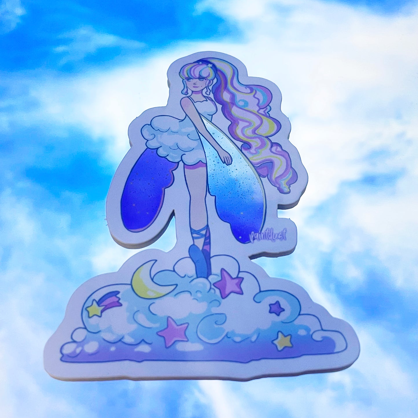Holographic 90s Skydancer Sticker