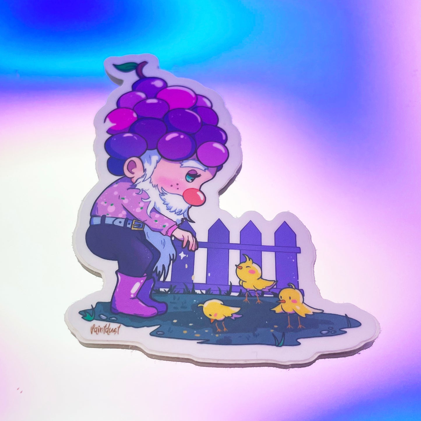 Grape Gnome Sticker