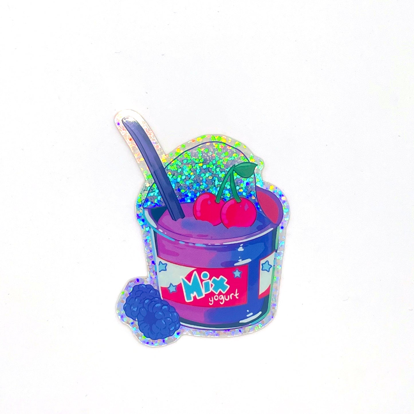 Mix Yogurt Sticker (Glitter Vinyl)