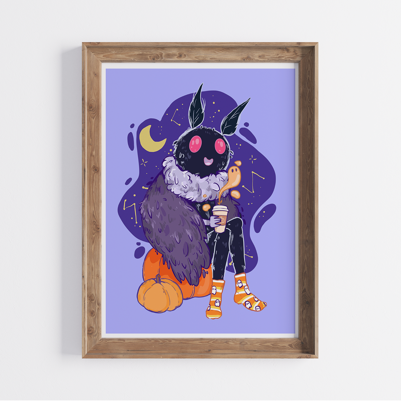 Cozy Mothman 5x7 Art Print