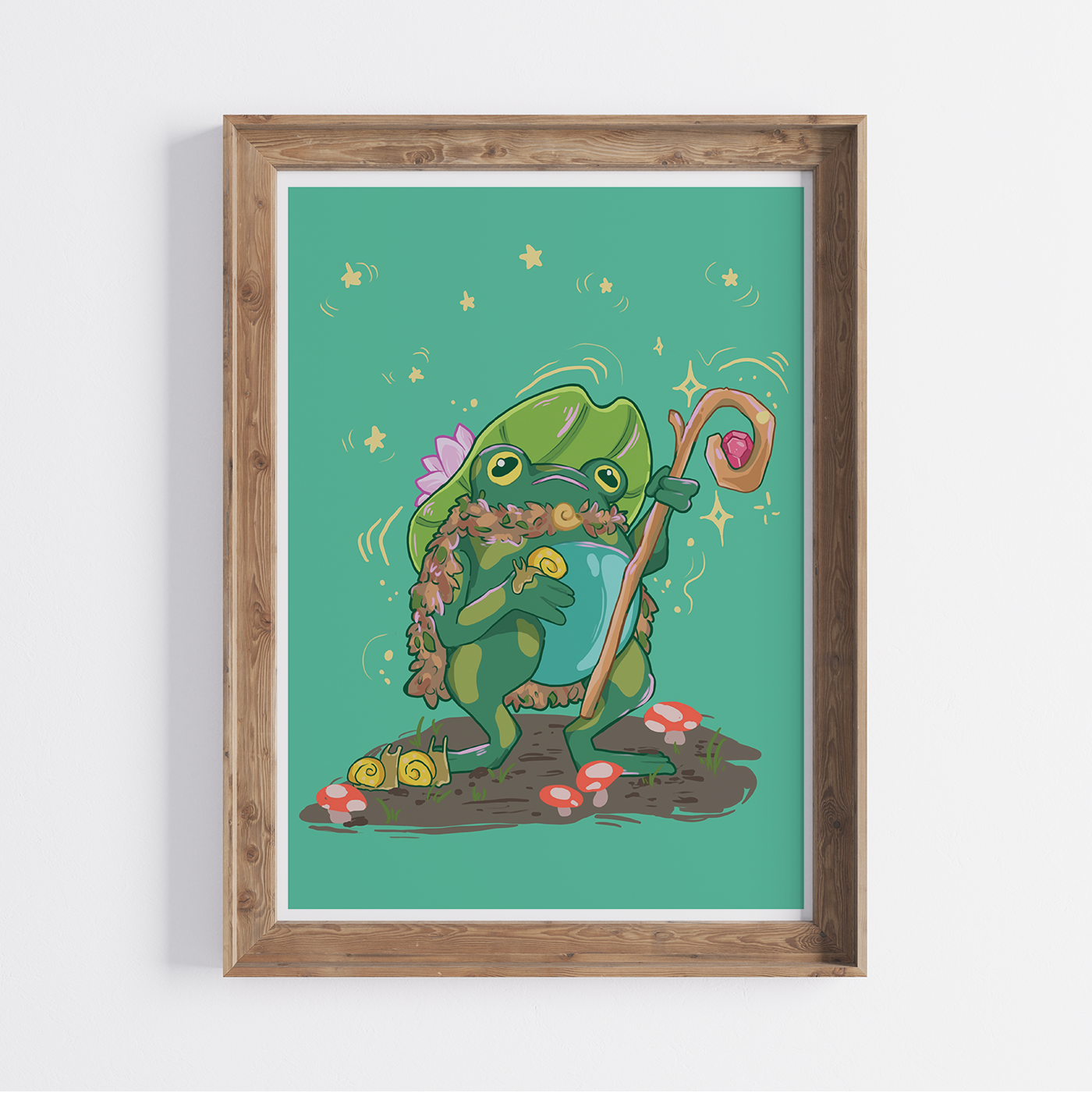 Pond Druid 5x7 Art Print