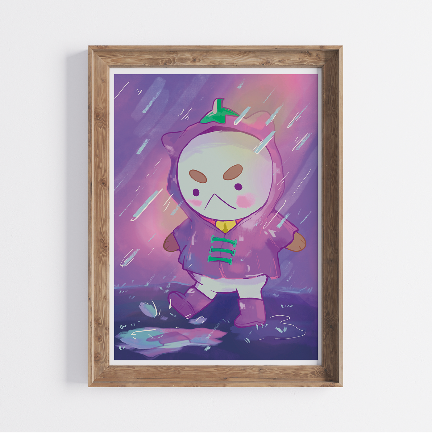 Rainy Day Splash 5x7 Art Print