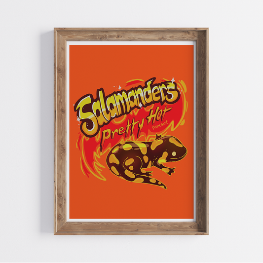 Fire Salamander 5x7 Art Print